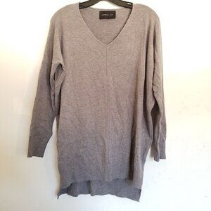 Alexander + David V Neck Oversized Long Sleeve Boyfriend Style Sweater Sm / Med